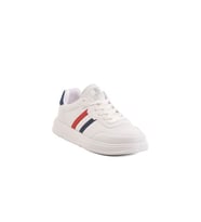 Walkway 163 Bağcıklı Beyaz Lacivert Unisex Spor Ayakkabı (Beyaz - Kırmızı)