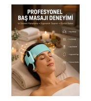 Mey İthalat® Isıtmalı Baş Masaj Aleti Rahatlatıcı ve Stres Giderici Tasarım Yeni Nesil