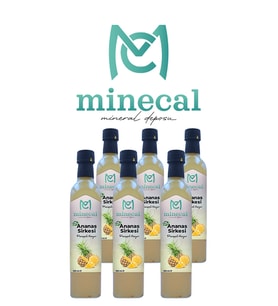 Minecal %100 Ev Yapımı Katkısız Ananas Sirkesi 6x500ml