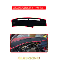 VOLKSWAGEN Golf 3 / Vento / Jetta (1991-1997)TORPİDO KORUMA HALISI KIRMIZI KENAR