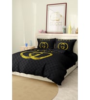 Marcalanya Çift Kişilik Nevresim Takımı Pamuklu Saten Kumaş 6 Parça 3D Dijital Baskı Duvet Cover Set Model.