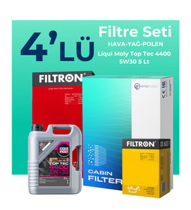 Filtron Nissan Juke 1.5 Dizel Filtre Bakım Seti Liqui Moly Motor Yağlı (2011-2014) 4 Lü