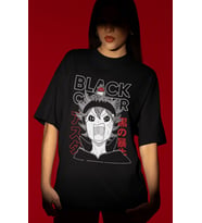 Tasarım Black Clover Anime Baskılı Unisex Oversize Tişört