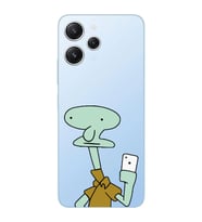 Xiaomi Redmi 12 Uyumlu Uyumlu Squidward Selfie Tasarımlı Şeffaf Telefon Kılıfı