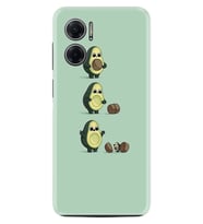 Xiaomi Redmi Note 11E Kılıf Resimli Desenli Baskılı Silikon Avokadılar 1352