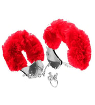 Pipedream Fetish Fantasy Kırmızı Peluşlu Metal Fantazi Kelepçesi