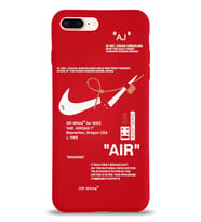 Apple iPhone 7 Plus Uyumlu Lansman Kılıf Sneakers Tasarımlı Altı Kapalı İçi Kadife Kaplı  Kapak (Şeffaf)