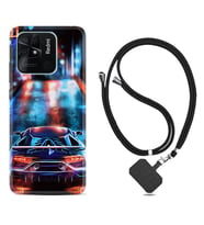 Xiaomi Redmi Note 7 8 9 Pro 10 2022 10 Pro 10S Kılıf Boyun Askılı Silikon Neon Cars 1724