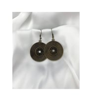 Retro Disco 1970 Plak Küpe