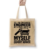 Yes I Am A Mechanical 01 Bez Çanta Uzun Saplı