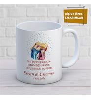 Kişiye Özel İsim Yazılabilir Sevgi Temalı Kupa Bardak