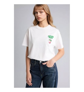 Defacto 26Y801003156 Kırık Beyaz Kadın T-Shirt G2509AX/WT32
