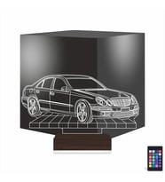 Luvivia Mercedes Araba C Seri Kişiye Özel 3D Lamba - Masa Gece Lambası
