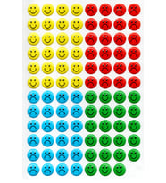 Sticker Kabartmalı A4 boyutunda Stiker Defter, planlayıcı etiket, -(Lim112) - Renkli Mini Gülenyüz