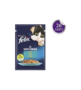 Felix Ton Balıklı Yetişkin Kedi Konservesi 85 Gr*26 Adet (Kahverengi)