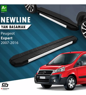 S-Dizayn Peugeot Expert 2 Uzun Şase NewLine Aluminyum Yan Basamak 223 Cm 2007-2016 A+ Kalite