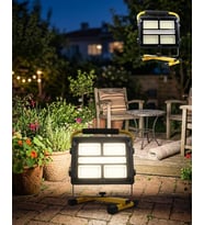 Solar Enerjili LED Kamp Feneri 4 Modlu Ayarlanabilir Açılı Güçlü Aydınlatma