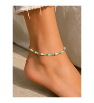 MAVİ SİLİNDİR BONCUKLU HALHAL 23+3CM ACR9936