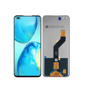 Infinix Note 8 ile Uyumlu Lcd Ekran Dokunmatik X692 (Siyah)
