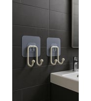 Çift Kancalı Banyo Mutfak Askısı 2 Adet