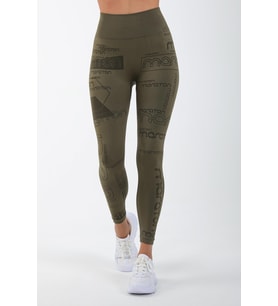 Maraton Active SlimFit Kadın    Koşu Haki Tayt 812092