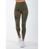 Maraton Active SlimFit Kadın    Koşu Haki Tayt 812092