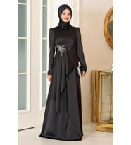 Roza Abiye Siyah SN86