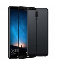 Huawei Mate 10 Lite Uyumlu Zore Kenarları Kırılmaya Dayanıklı Cam Ekran Koruyucu (Siyah)