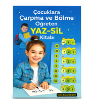 Çocuklara Çarpma ve Bölme Öğreten YAZ-SİL Kitabı