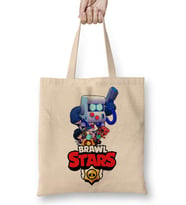 Brawl Stars Virüs 8 Bit Bez Çanta Uzun Saplı