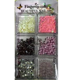 Fontenay 6 Farklı Çeşit Tırnak Süsleri Tırnak Charm Nail Charms Nail Art Objeleri Beautiful Nail Art