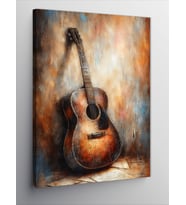 Kanvas Tablo Akustik Gitar