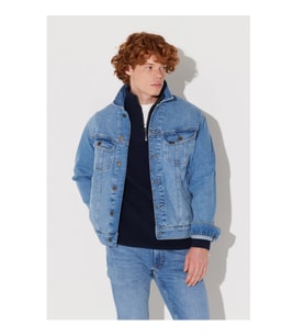Lee Erkek Denim Mont (Mavi)