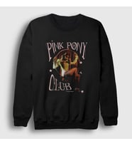 Presmono Unisex Siyah Pink Pony Müzik Chappell Roan Sweatshirt 498771tt