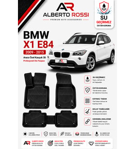 BMW X1 E84 2009 - 2015 Araca Özel Kauçuk 3D Profesyonel Oto Paspası