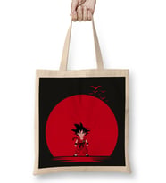 Super Saiyan Dbz Red Moon Bez Çanta Uzun Saplı