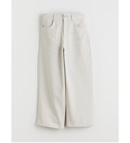 LCW Kids Gri Wideleg Kız Çocuk Pantolon