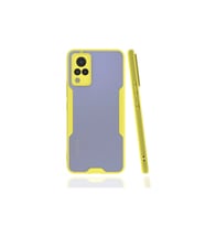Vivo V21 Kılıf Platin Silikon - Sarı