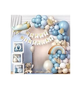 ONE KUTULU UÇAK FOLYOLU BALON ZİNCİR SET