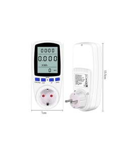 Dijital Wattmetre 16A, Güç Ölçüm Cihazı, Elektrik Takip Aracı