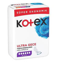 Kotex Süper Ekonomik Ultra Gece Hijyenik Ped 16'lı