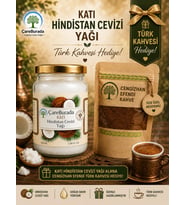 ÇareBurada Katı Hindistan Cevizi Yağı 100 ml. - Soğuk Sıkım + Türk Kahvesi Hediye