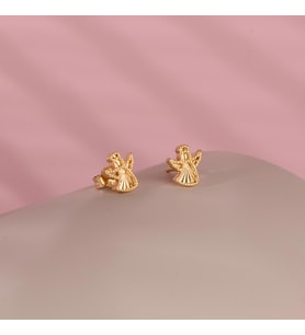 14 Ayar Altın Melek Küpe 1,54 gr