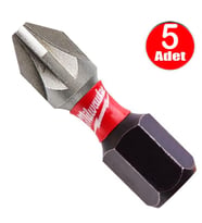 Milwaukee Bits Yıldız Uç Vidalama Matkap Ucu Pz2 x 25mm -5 Adet
