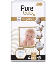 Pure Baby Organik Bebek Bezi 4 Beden 7-16 KG Maxi 192 Adet Avantaj Fırsat Pk
