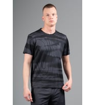 Maraton Regular Erkek Bisiklet Yaka Siyahmelanj T-shirt