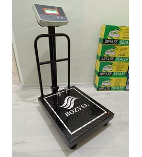 BOZYEL 300 kg Terazi-Tartım ve Adet Sayım-Yerli Üretim Kantar-Katlanır Boyunlu-Şarjlı-2 YIL GARANTİLİ