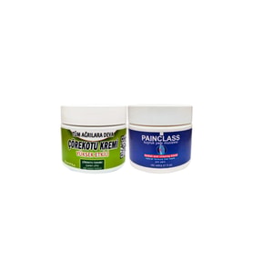 Çörek Otu Kremi Orta Boy Ağrı Kremi 100 ml Krem + Painclass 150 ml Kuıyruk Yağı Kremi / Sırt Bel Kas Diz Dirsek İskelet Eklem Ağrılarına Masaj Seti