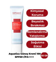 Cell Fusion C Aquatica Nemlendirici Yüksek Koruyucu Tüm Cilt Tipleri Için Güneş Kremi 100 Spf50 /pa 50 gr