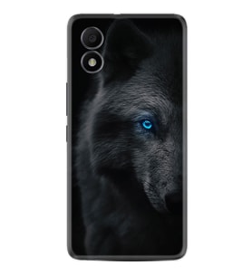 TCL 303 Kılıf Resimli Desenli Silikon Platinium Series Dark Wolfs 1834